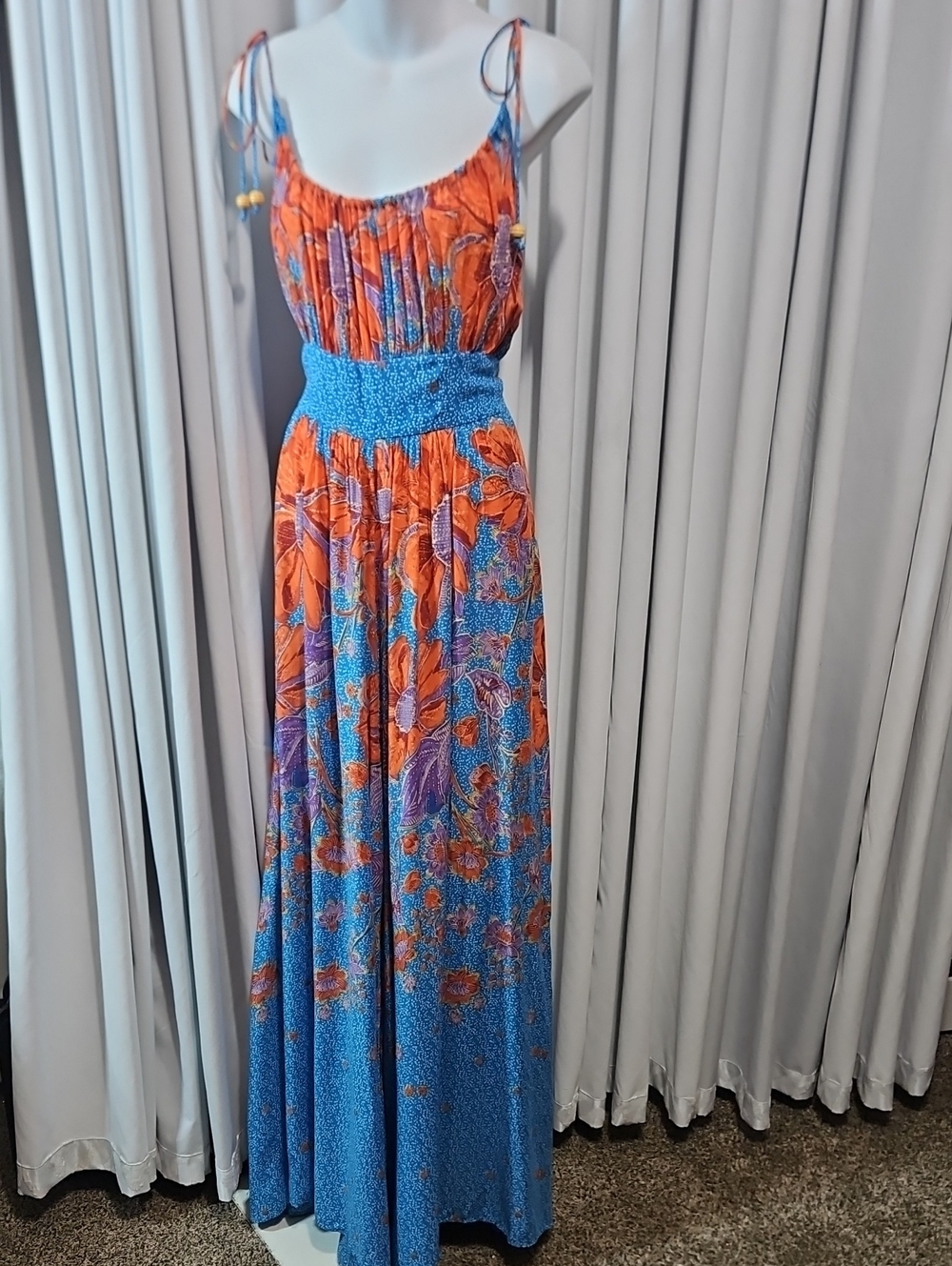 Free People Heatwave Floral Jumpsuit With Wide Split Legs